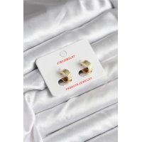 14K Gold Renk Kaplama CM Kadın Küpe