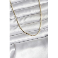 14K Gold Renk Kaplama Ezme Zincir Model CM Kadın Kolye