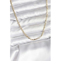 14K Gold Renk Kaplama Ezme Zincir Model CM Kadın Kolye