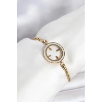 316L Çelik Burgu Zincir Model Çeyrek Takılabilir Bileklik