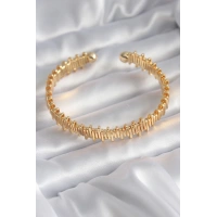 316L Çelik Gold Renk Dorika Model Kadın Bileklik