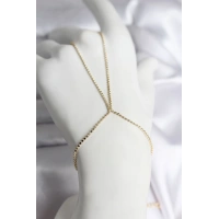 316L Çelik Gold Renk Ezme Zincir Model Kadın Şahmeran