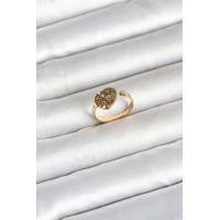 316L Çelik Gold Renk Kalp Model Kadın Yüzük