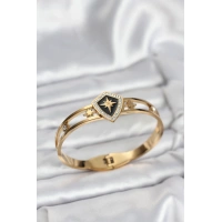 316L Çelik Gold Renk Kutup Yıldızı Kelepçe Bileklik