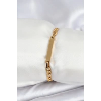316L Çelik Gold Renk Yazı Yazmaya Uygun Kadın Bileklik