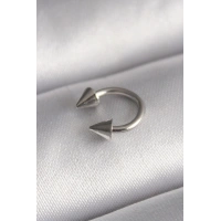 316L Çelik Gümüş Renk Halka Çivi Model Kadın Piercing