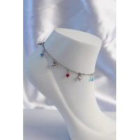 316L Çelik Gümüş Renk Yaşam Ağacı Model Kadın Halhal