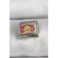 316L Çelik Gümüş Renk Renkli Çocuk İşlemeli Nomination Charm