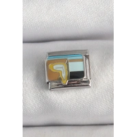 316L Çelik Gümüş Renk Renkli Portre Model Nomination Charm