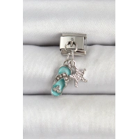 316L Çelik Gümüş Renk Tatil Konspet Nomination Charm