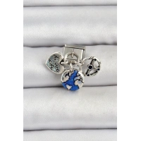 316L Çelik Gümüş Renk Travel Model Nomination Charm