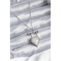 316L Çelik Gümüş Renk Zirkon Taş Detay Kadın Kolye