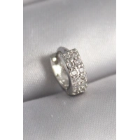 316L Çelik Gümüş Renk Zirkon Taşlı Tragus Piercing