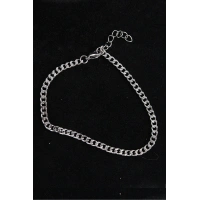 316L Çelik İnce Klasik Model Gümüş Renk Erkek Bileklik