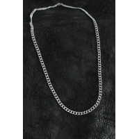 316L Çelik Klasik Zincir Model Gümüş Renk Erkek Kolye