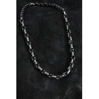 316L Çelik Kral Zincir Model Gümüş Renk Erkek Kolye