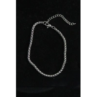 316L Çelik Örgü Model Gümüş Renk Erkek Bileklik