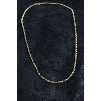 316L Çelik Örme Zincir Model Gold Renk Erkek Kolye