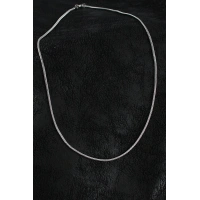 316L Çelik Örme Zincir Model Gümüş Renk Erkek Kolye