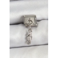 316L Çelik Sallantılı Deniz Atı Model Gümüş Renk Nomination Charm