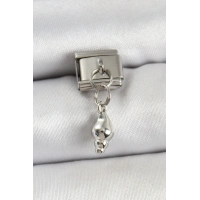 316L Çelik Sallantılı Deniz Kabuğu Model Gümüş Renk Nomination Charm