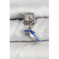 316L Çelik Sallantılı Köpekbalığı Model Gümüş Renk Nomination Charm