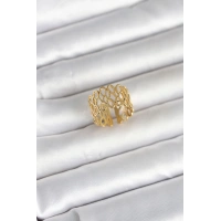 316L Çelik Sarmal Zincir Model Kadın Yüzük