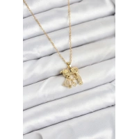 316L Çelik Zincir Gold Renk Erkek Kız Model Kadın Kolye