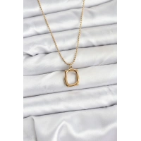 316L Çelik Zincir Gold Renk Model Kadın Kolye