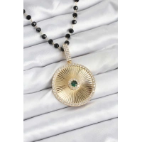 316L Çelik Zincir Kristal Boncuklu Kadın Kolye