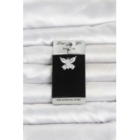 316L Cerrahi Çelik Kelebek Model Göbek Piercing