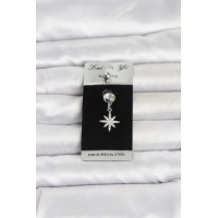 316L Cerrahi Çelik Sallantılı Kutup Yıldızı Model Göbek Piercing
