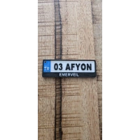 Afyon Yazılı Anahtarlık