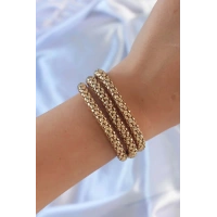 Altın Renk Çoklu Kadın Bileklik