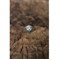 Ayarlanabilir Motifli Kuru Kafa Tasarımlı Erkek Yüzük