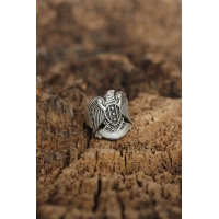 Ayarlanabilir Selçuklu Kartalı Arma Erkek Yüzük