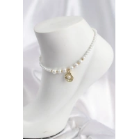 Beyaz İnci İstiridyeli Model Halhal