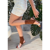 Brit Kahverengi  Süet Booite