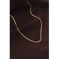 Çelik Gold Renk 60 cm İnce İtalyan Zincir Kolye