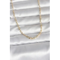 CM 14K Gold Renk Ataç Zincir Model 60 cm Kadın Kolye