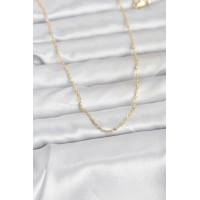 CM 14K Gold Renk Burgu Model 60 cm Kadın Kolye