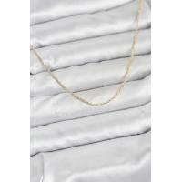 CM 14K Gold Renk Burgu Model 60 cm Kadın Kolye