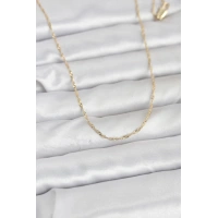 CM 14K Gold Renk Burgu Model 60 cm Kadın Kolye