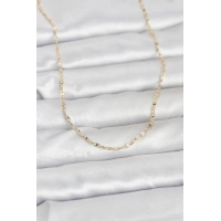 CM 14K Gold Renk Gemici Zincir Model 60 cm Kadın Kolye