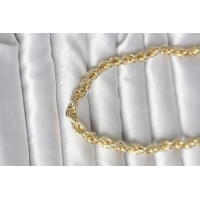 CM 14K Gold Renk Kalın Burgu Zincirli Model 60 cm Kadın Kolye