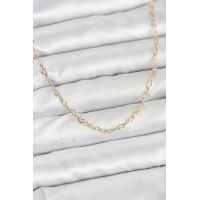 CM 14K Gold Renk Kalp Zincirli Kadın Kolye