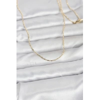 CM 14K Gold Renk Parçalı Topçuk Model 60 cm Kadın Kolye