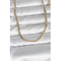 CM 14K Gold Renk Yassı Model 60 cm Kadın Kolye