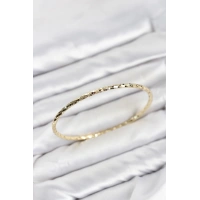 CM Gold Renk Lazer Kesim 65 mm Bilezik
