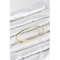 CM Gold Renk Lazer Kesim Model 65 mm Bilezik